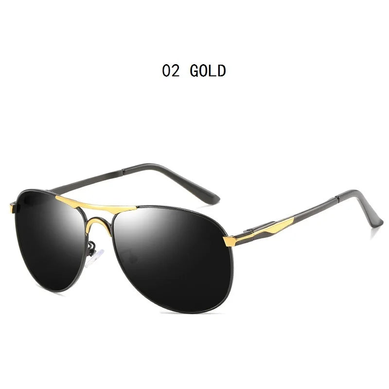 Classic Men And Women Polarized Sunglasses Fashion Metal Pilot Driving Fishing Sun Glasses Man Vintage Sunglass Eyeglasses