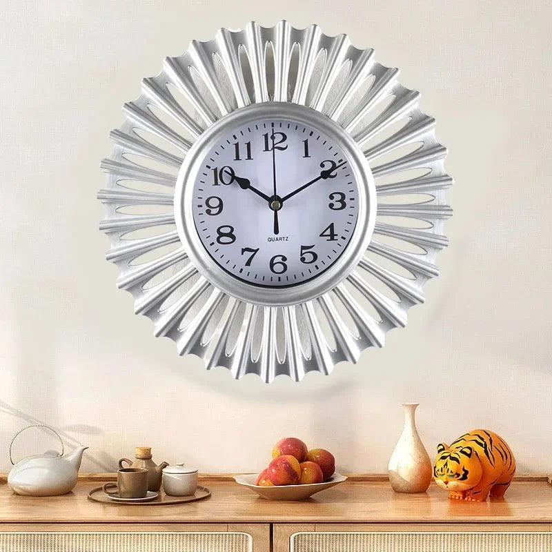 Wall clock European living room Personality creative Fashion clock Silent art bedroom living room Kitchen wall decoration