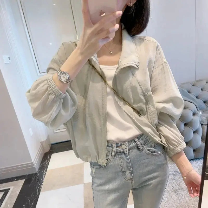 Sunscreen Clothes for Women Summer New Lazy Style French Casual and Fashionable Light and Breathable Sunscreen Clothes for Women