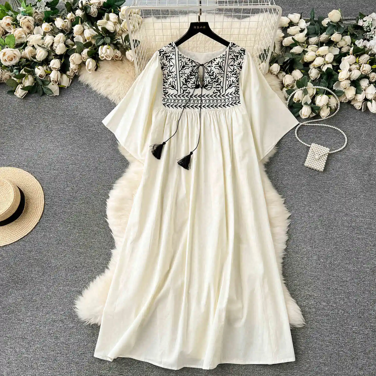 Bohemian Women's Embroidered Dress