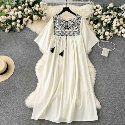 Bohemian Women's Embroidered Dress