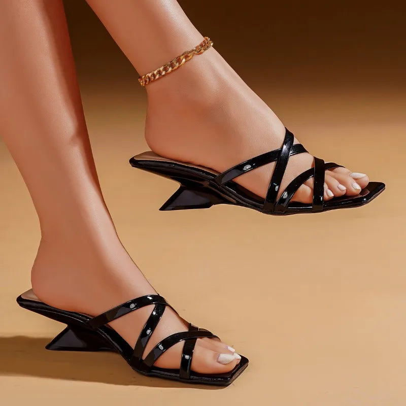 Women's summer high-heeled shoes silver small size sandals Roman shoes elegant small low heels thick and thin