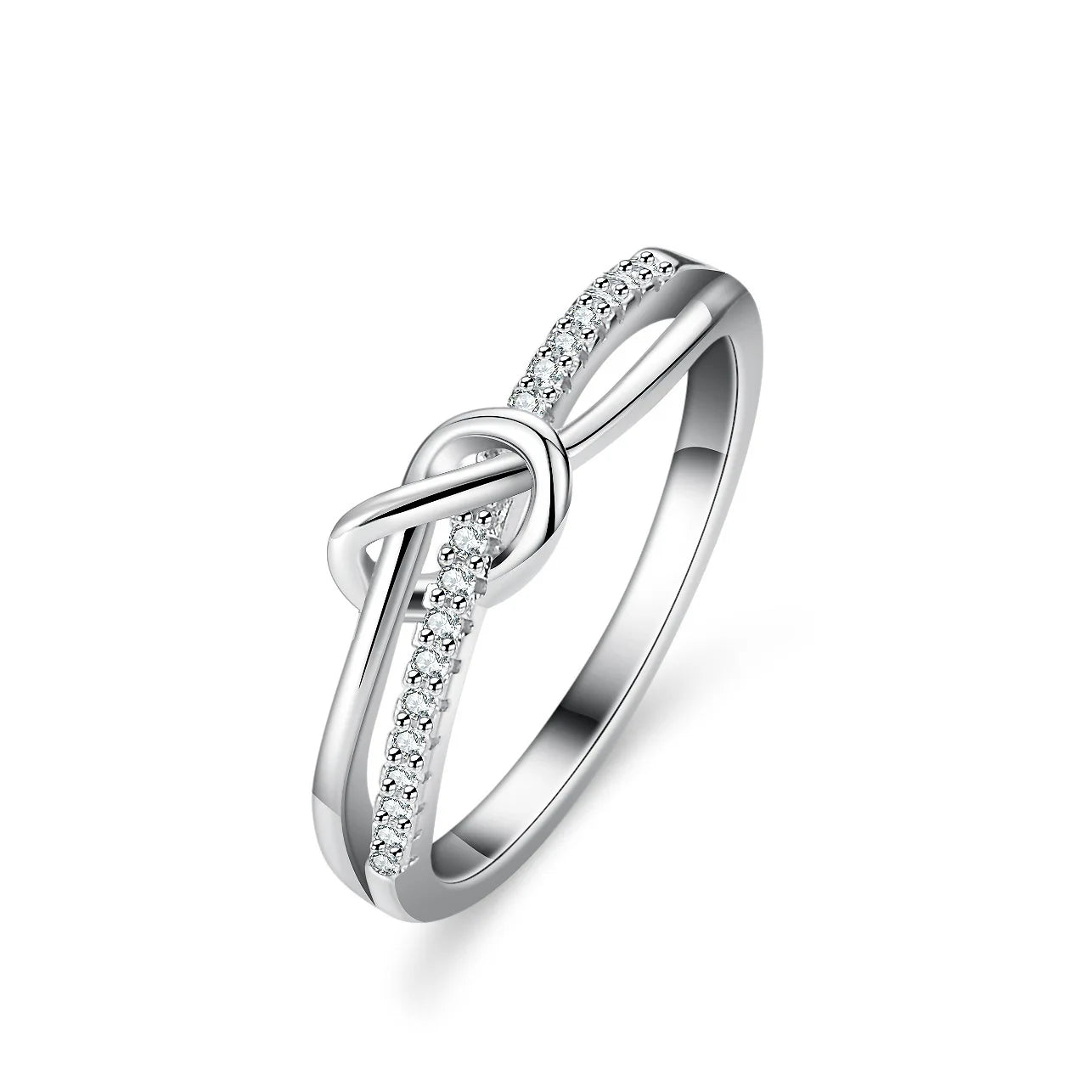 JoyceJelly Full Moissanite Ring 925 Sterling Silver 18K White Gold Plated Fine Jewelry For Women Bridal Bands Wedding Elegant