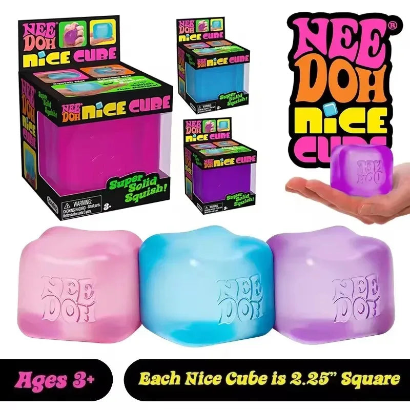 //In Stock// Squishy Schylling Needoh Nice Cube Sensory Stress Reliever Fidget Tool Anti-Anxiety Relief Squeeze Kids Toy 말랑이