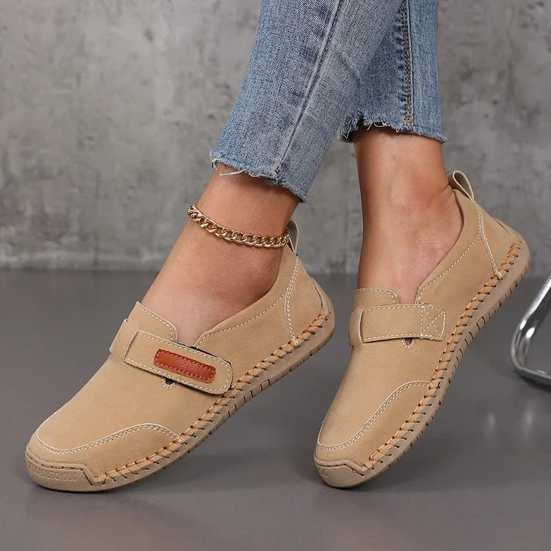 Women Sandals Summer 2025 Comfortable Flat Shoes Casual Suede Slip in Loafers Casual Sneaker Fashion Cowboy Set Vulcanize Shoes