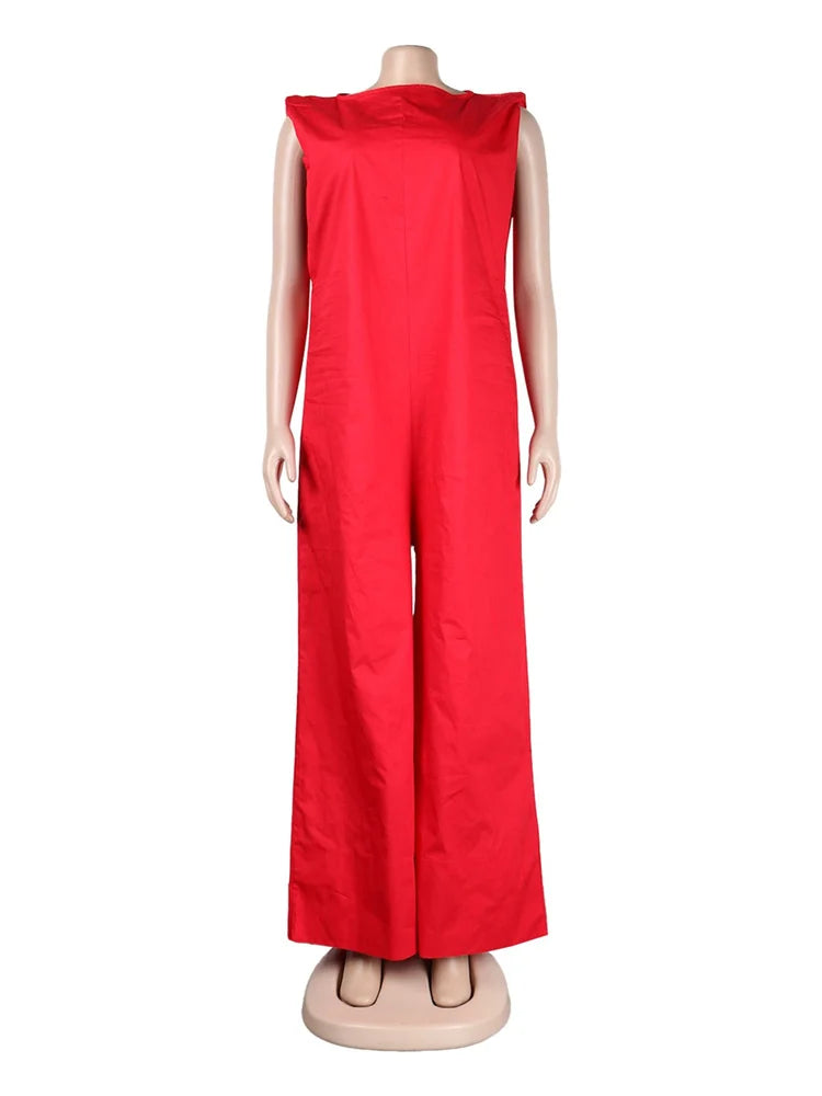 Wmster Summer Clothes Women 2024 Leisure Lady Romper Sleeveless Wide Leg Long New in Summer Clothes Wholesale Dropshipping