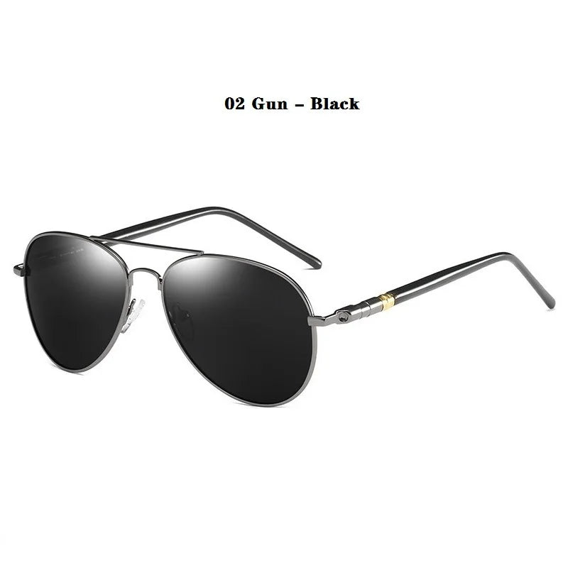 Classic Men And Women Polarized Sunglasses Fashion Metal Pilot Driving Fishing Sun Glasses Man Vintage Sunglass Eyeglasses