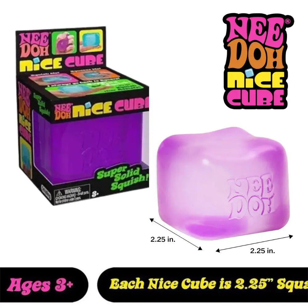 Squishy Needoh Nice Cube Pressure Relief Fidget Toy Soft Pinch Sensory Fingertip Toy Creative Relaxing Gift
