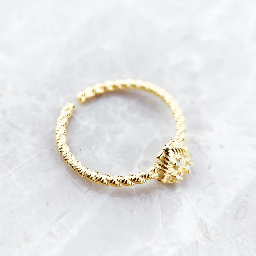 Ring Rope With Shell Gold,Europe Fine Jewerly For Girls Women Spring New Love Romantic Gift In 925 Sterling Silver,Super Deals