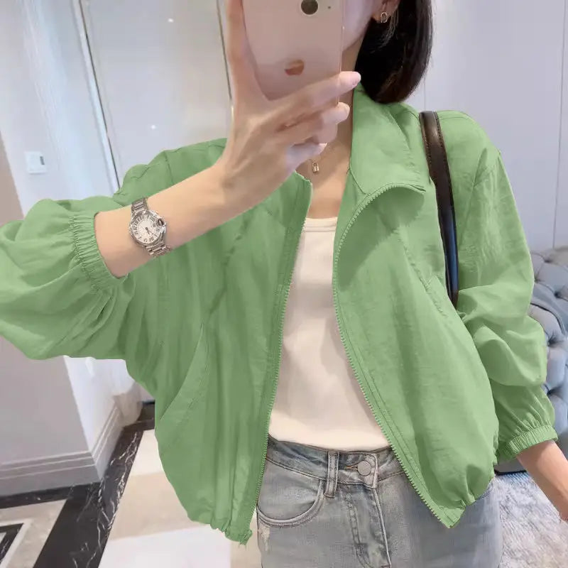 Sunscreen Clothes for Women Summer New Lazy Style French Casual and Fashionable Light and Breathable Sunscreen Clothes for Women