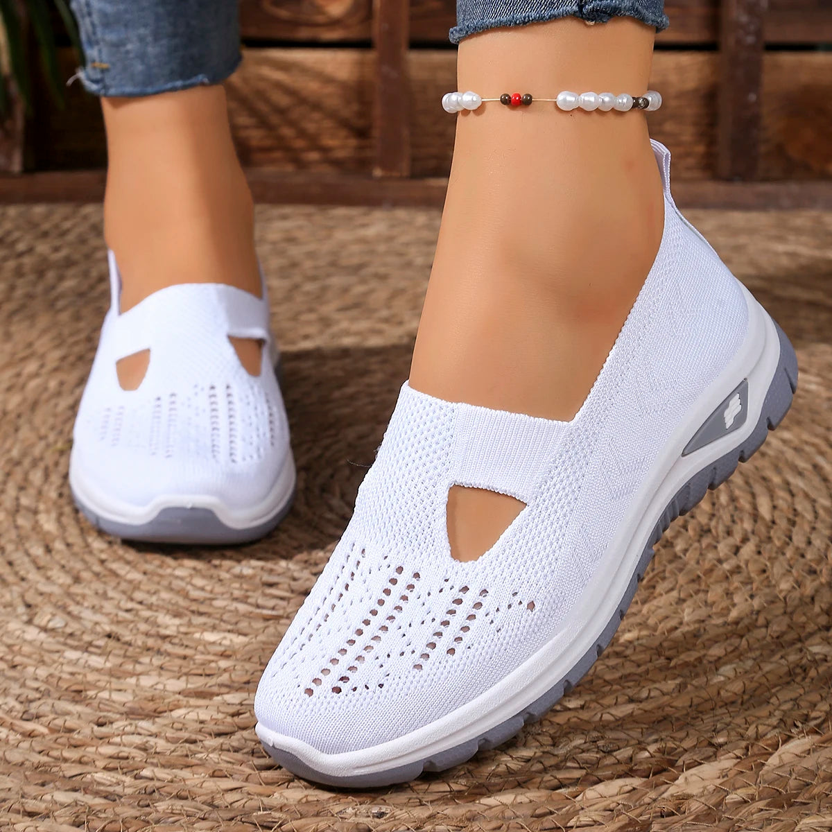 women's summer shoes - casual sneaker, Non-slip sole design, fly-woven upper is more skin-friendly sale shoes with free shipping
