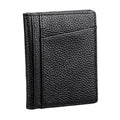New Genuine Cow Leather Credit Card Holder Men Mini Wallet High Quality Casual Slim Purse Man Small Driver's License Bag