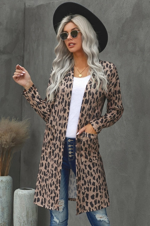 Animal Print Cardigan