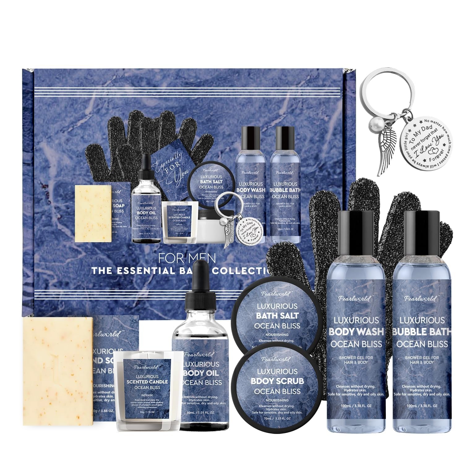Lavender Spa Set for Women, Bath Set Self Care for Women, Nourishing 7 Piece Home Spa Set, Birthday Gift and a Gift for Mom