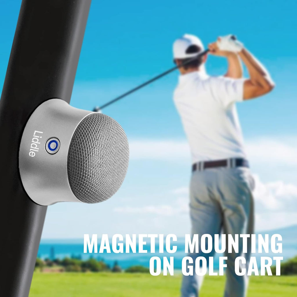 Magnetic Liddle Speaker Silver, Bluetooth 5.1, 3W, 6Hrs Battery, Magsafe Compatible, Wall Mount, Water Resistant, Best of CES 2022 Award