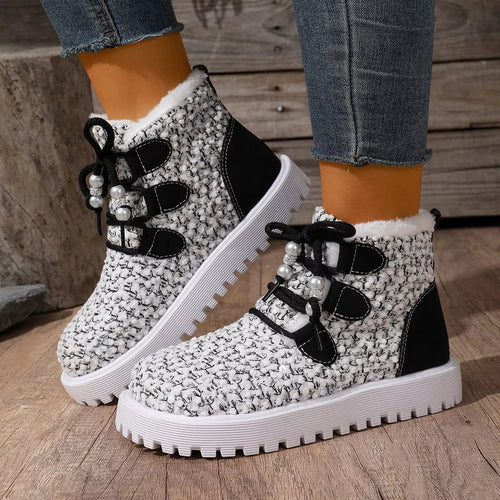 Sparkling Lace Up : Ankle Boots