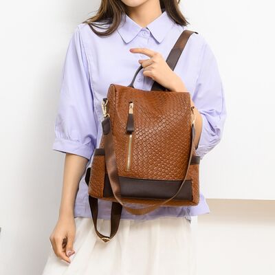 PU Leather Backpack