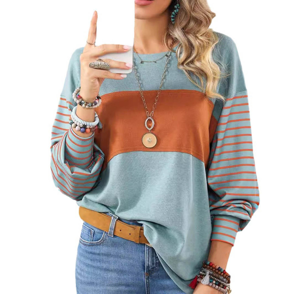 Women's Long Sleeve Pullover Tops