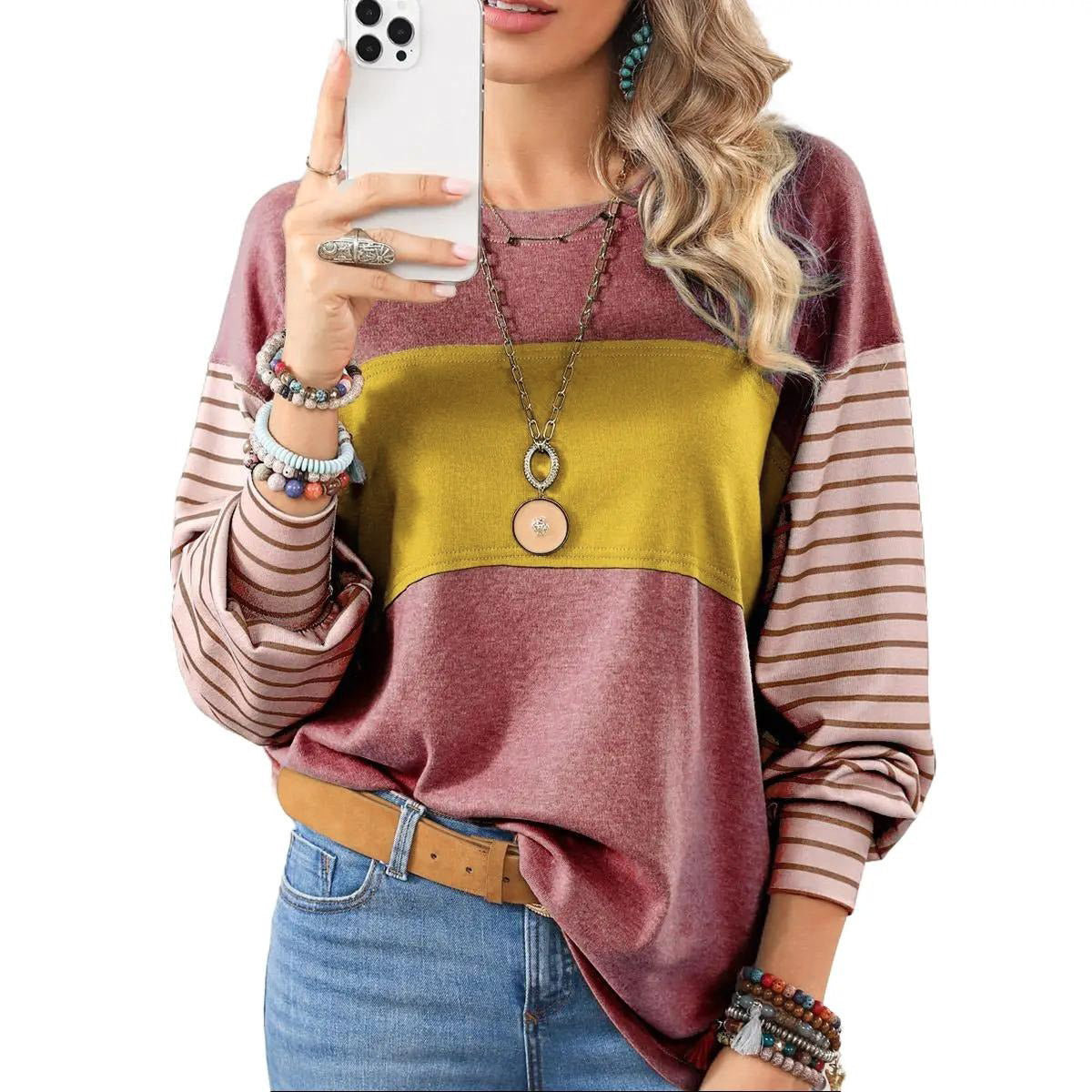 Women's Long Sleeve Pullover Tops