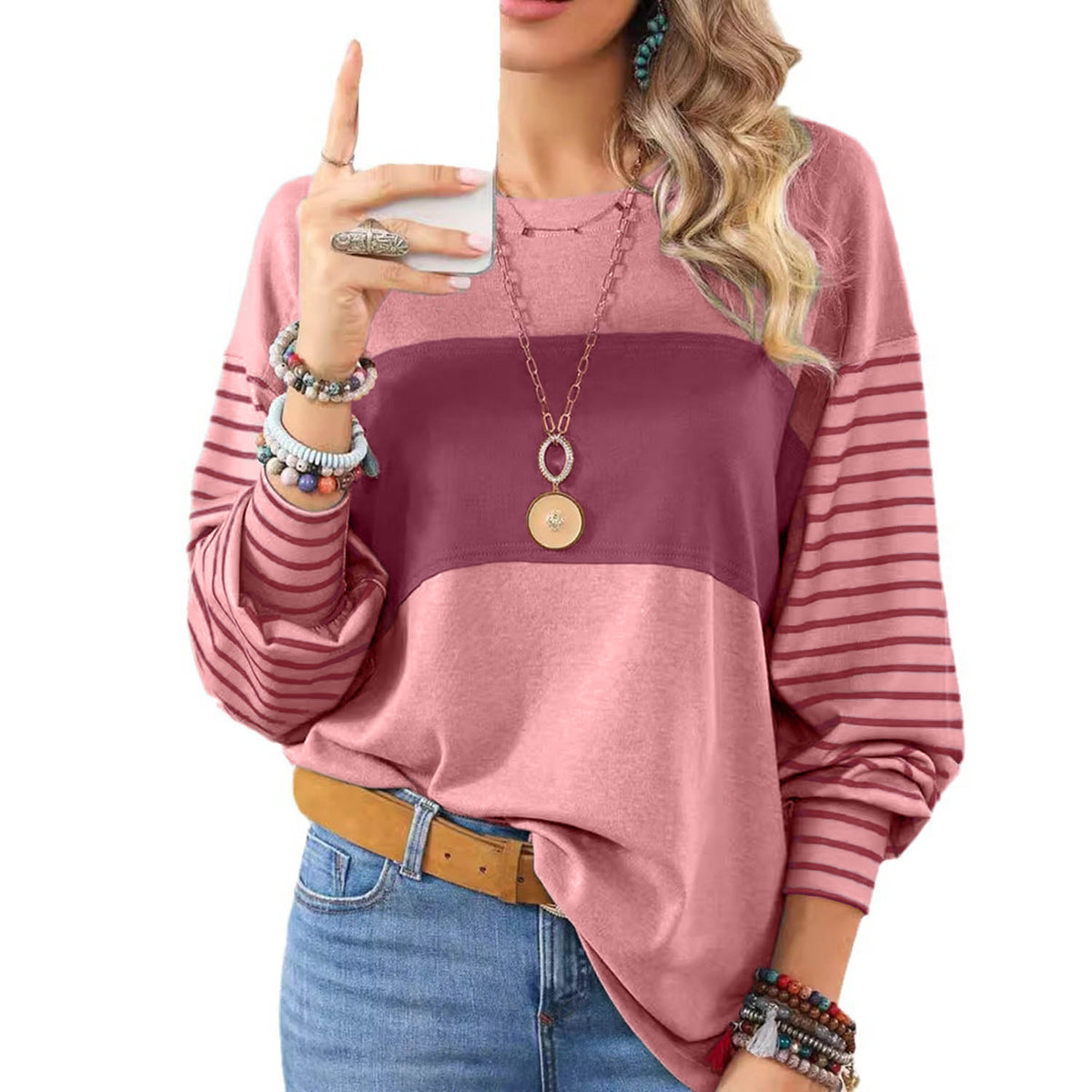 Women's Long Sleeve Pullover Tops