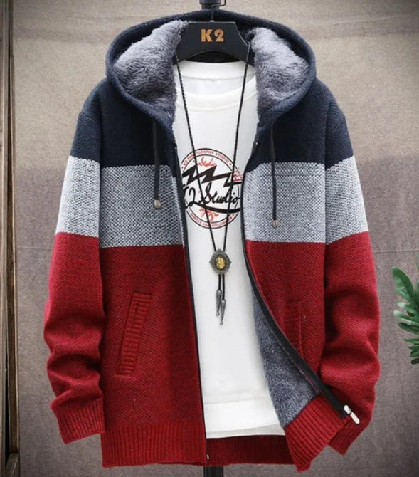 Mens Hooded Zipper Jacket