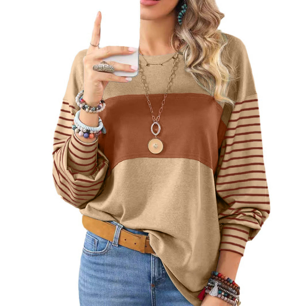 Women's Long Sleeve Pullover Tops