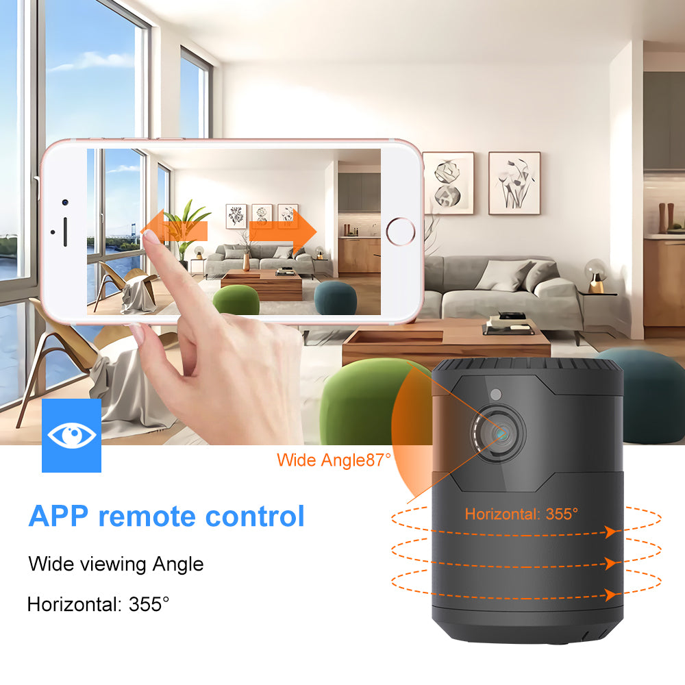 HD 2MP 1080P Wireless Mini Wi-Fi Camera Night Vision