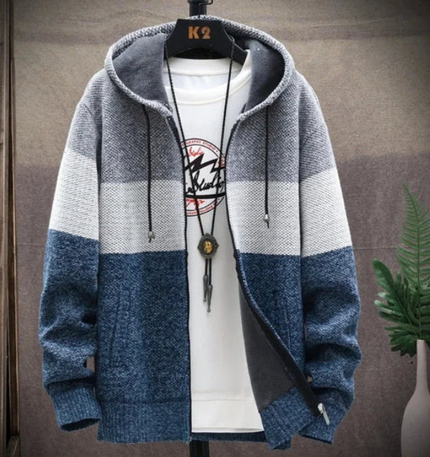 Mens Hooded Zipper Jacket