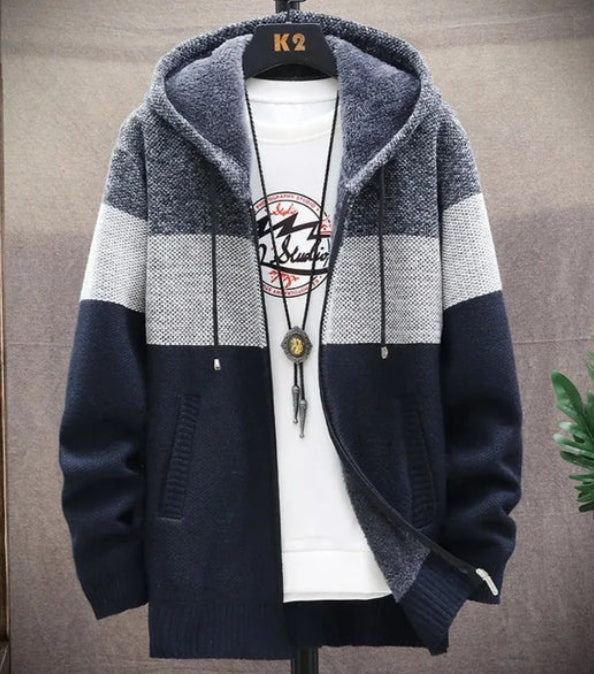 Mens Hooded Zipper Jacket