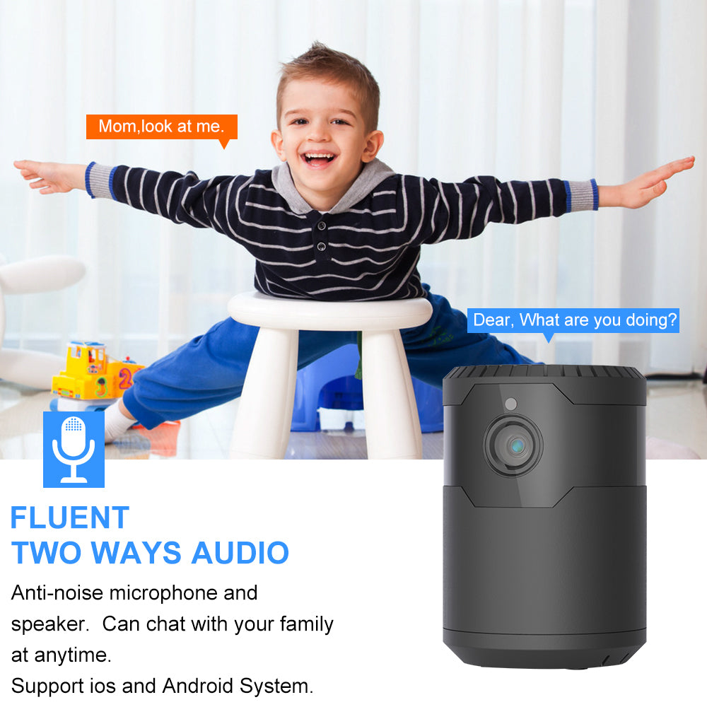 HD 2MP 1080P Wireless Mini Wi-Fi Camera Night Vision