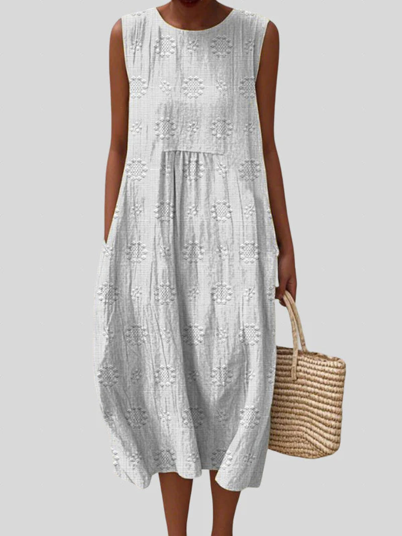 Rose™ Hímzett Midi-Ruha