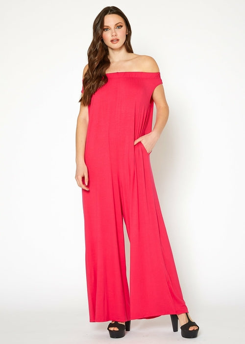 Women's Off Shoulder Jumpsuit