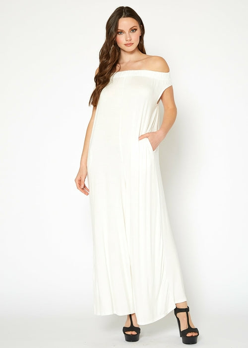 Women's Off Shoulder Jumpsuit