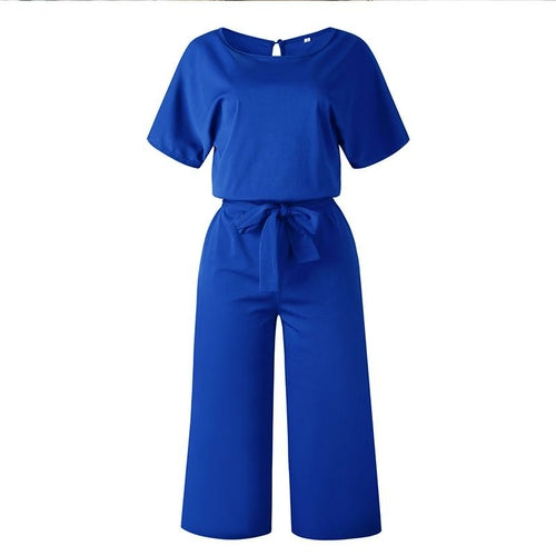 Short Sleeve Women's Jumpsuit