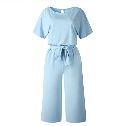 Short Sleeve Women's Jumpsuit