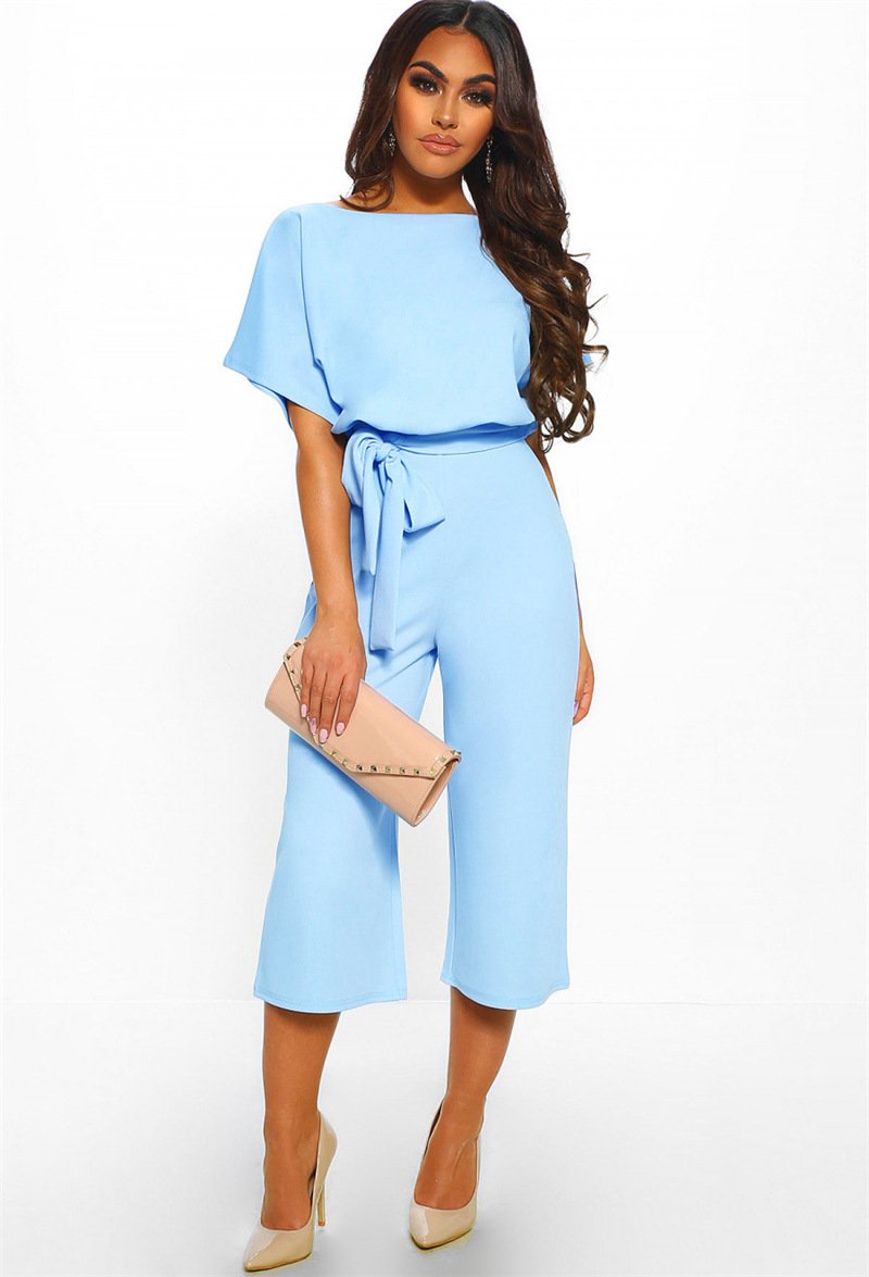 Short Sleeve Women's Jumpsuit