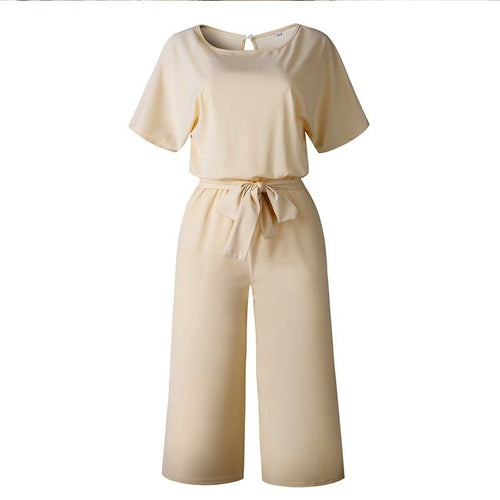 Short Sleeve Women's Jumpsuit