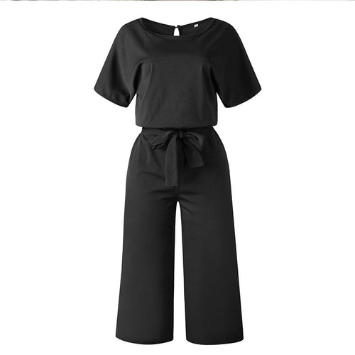 Short Sleeve Women's Jumpsuit